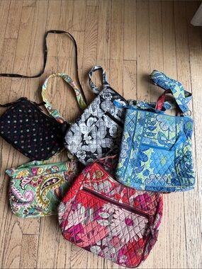 Vera Bradley bundle Blue Floral Quilted Crossbody Bag